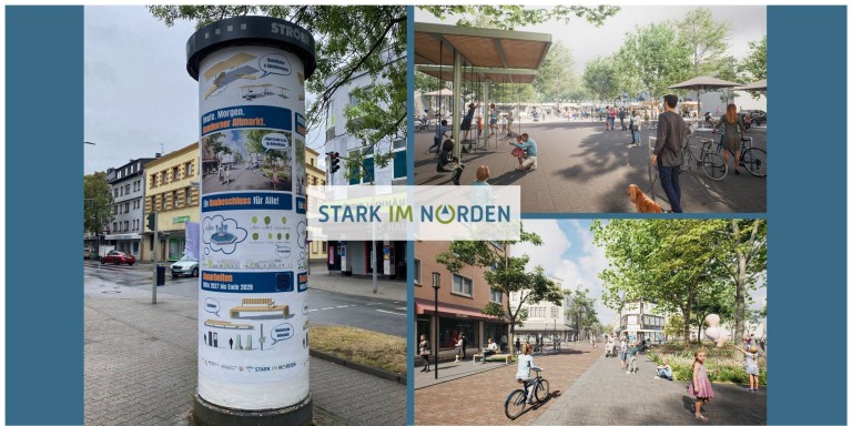 Newsbeitrag Litfaßsäule Collage